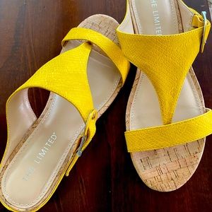 The Limited Izzy Yellow Sandal 9.5